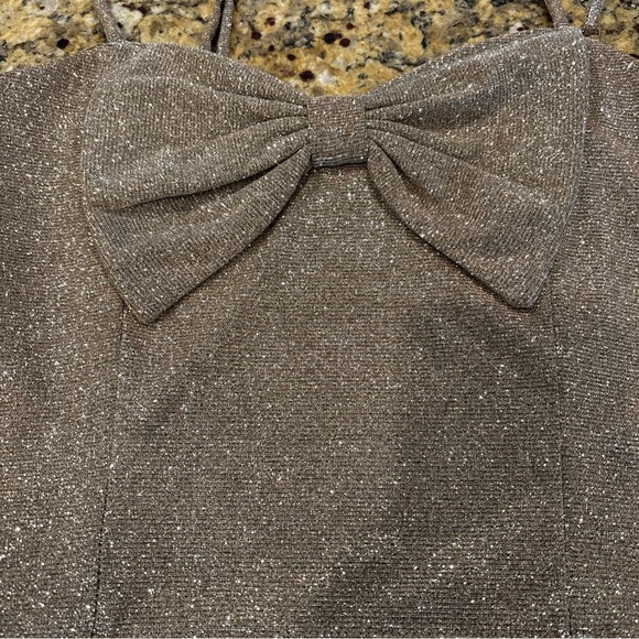 ORIGINALITY LA LA LAN CROP TOP M  SHIMMER  Y2K INSPIRED NWT ADJ STRAP   USA - Picture 7 of 16